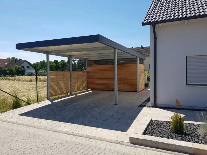 Carport in Stahlbauweise